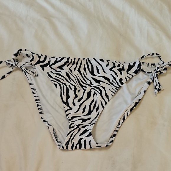 Victoria's Secret Tie Side Zebra Print Bikini Bottom - Picture 1 of 4